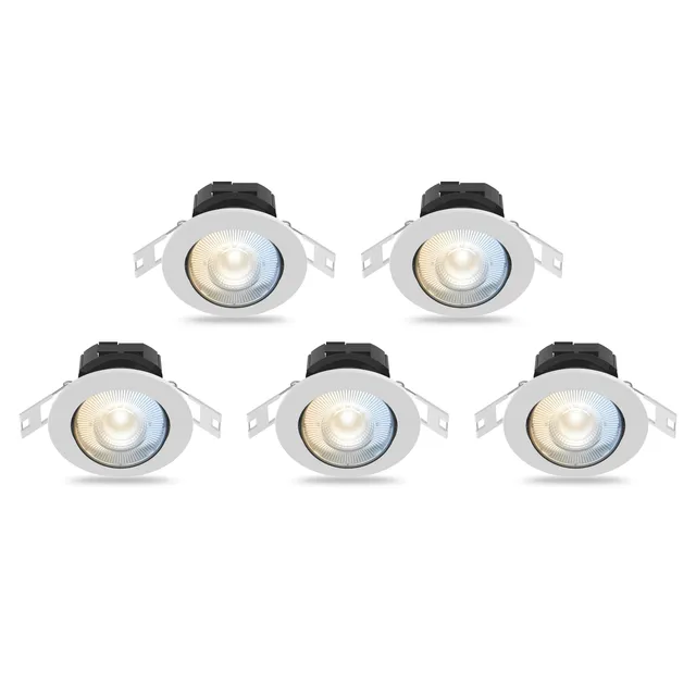 calex-smart-led-einbaustrahler-neigbar-rgb-cct-wlan-5er-pack image 1