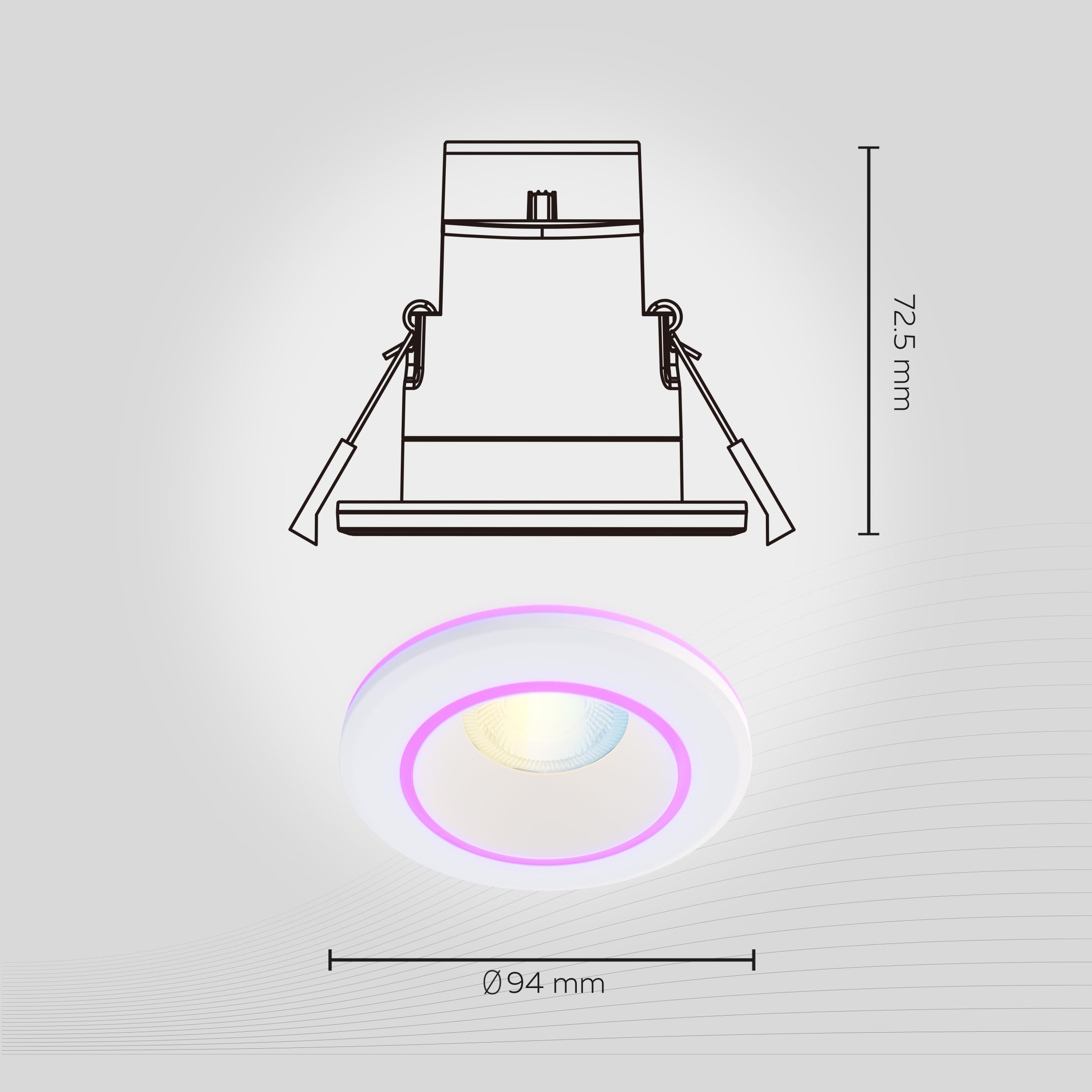calex-smart-led-einbaustrahler-halo-wei-rgb-dimmbar-wlan image 5
