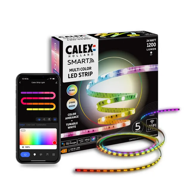 calex-smart-led-streifen-10-m-rgbic-fernbedienung image 1