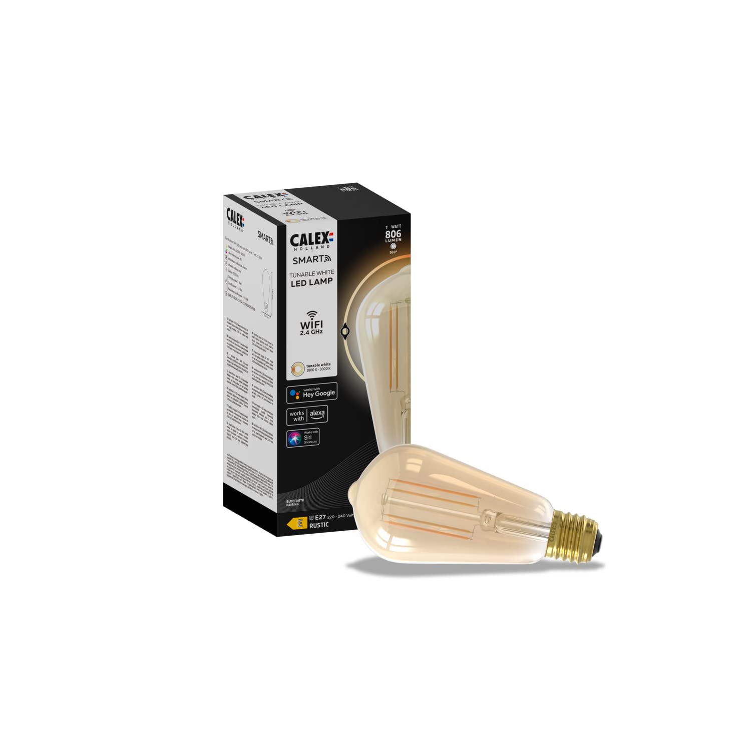 calex-smart-led-lampe-e27-st64-gold-filament-dimmbar-vintage image 2