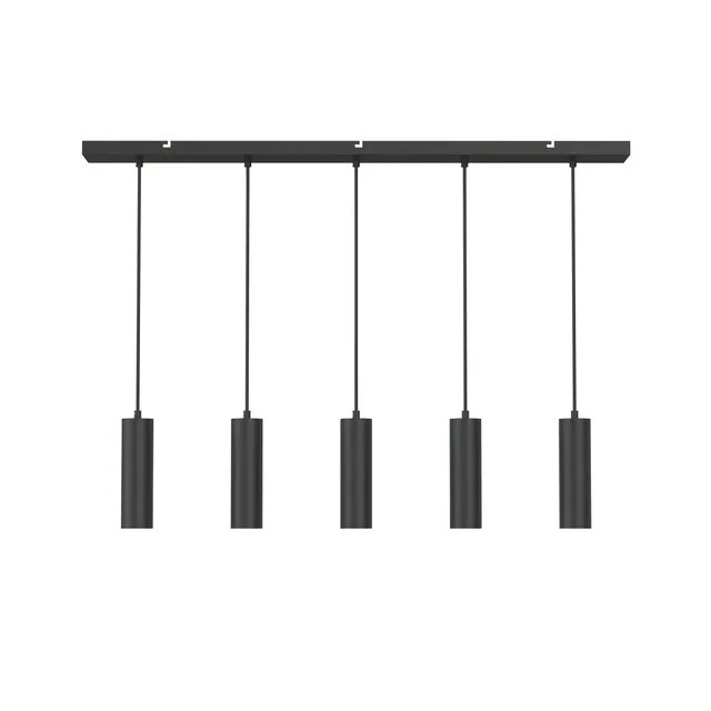 calex-pendelleuchte-gu10-5-flammig-aluminium-matt-schwarz-h-henverstellbar image 1