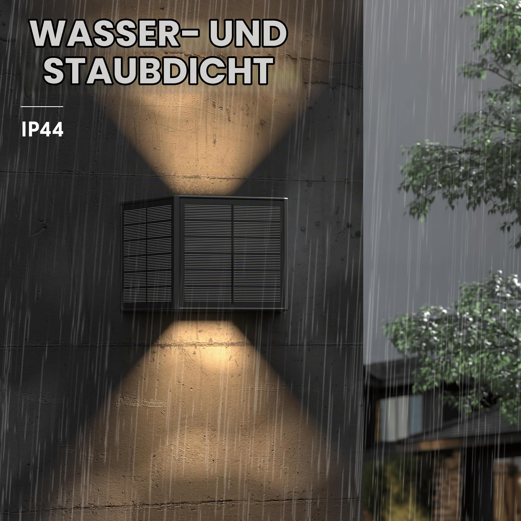 calex-caserta-solar-wandleuchte-up-down-warmwei-schwarz-wasserdicht image 3