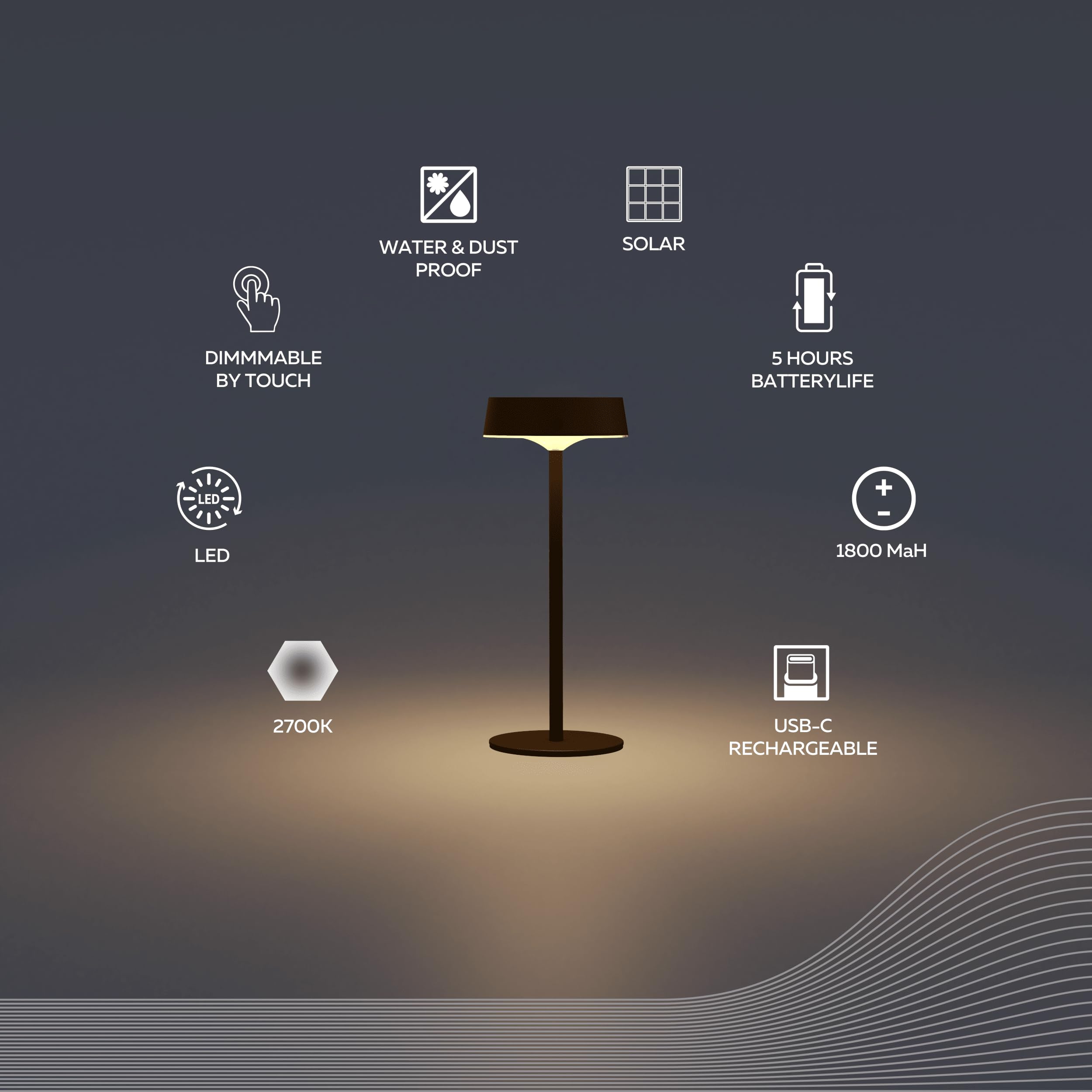 calex-parma-solar-tischlampe-led-akku-aluminium-schwarz-dimmbar-ip67-3er-pack image 2