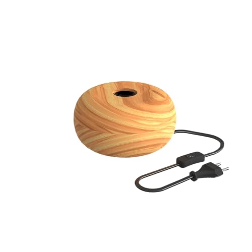 calex-tischlampe-rund-e27-lampenfu-fsc-holz-ohne-leuchtmittel image 7
