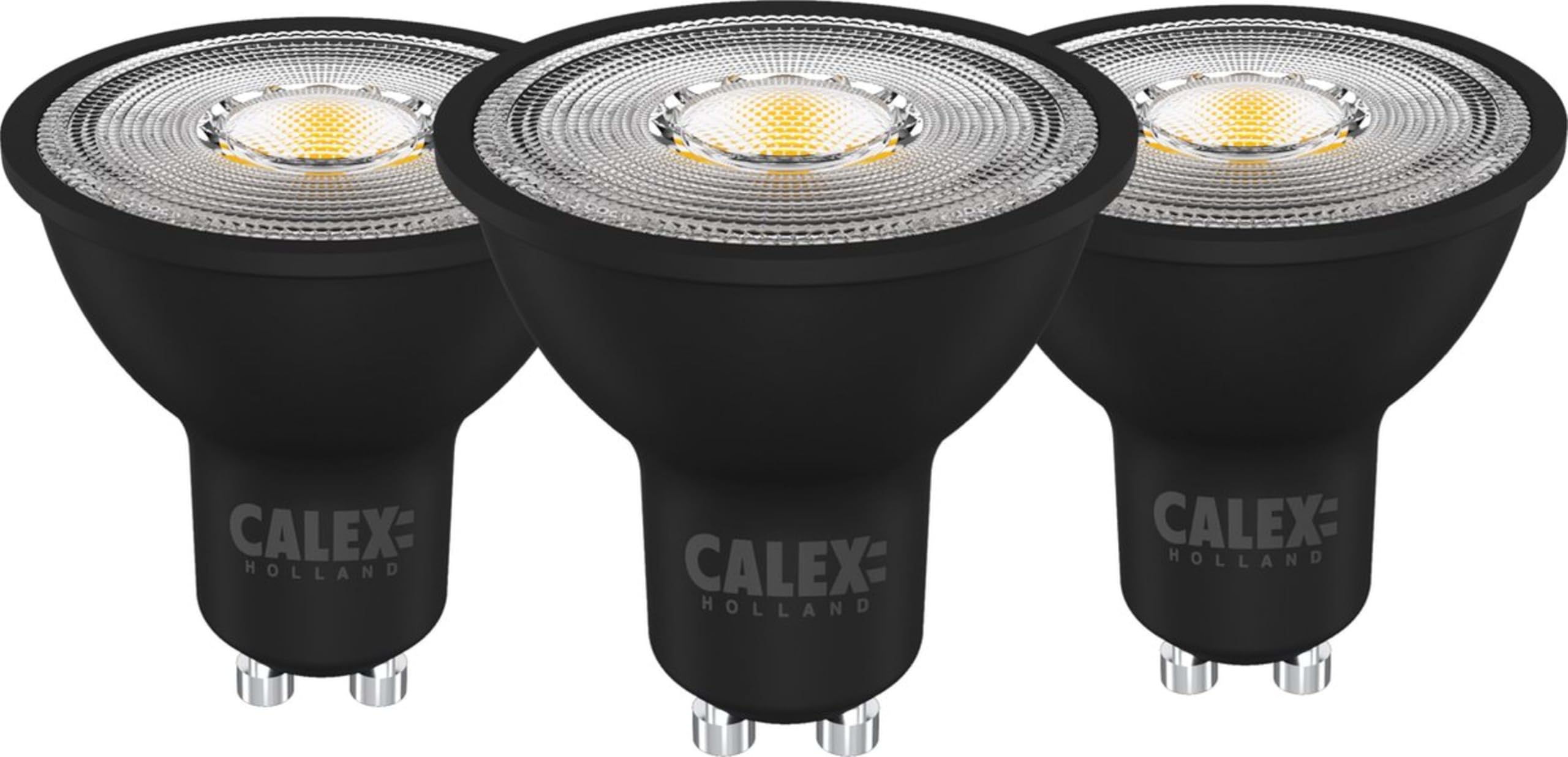 calex-led-spot-gu10-4w-320lm-2700k-warmwei-schwarz-mit-tag-und-nachtsensor image 1