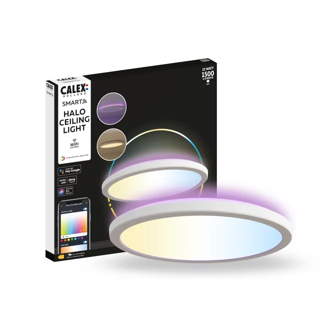 calex-smart-led-deckenleuchte-halo-30-cm-wei-rgb-2800-6500k-ip54-wlan-app image 1