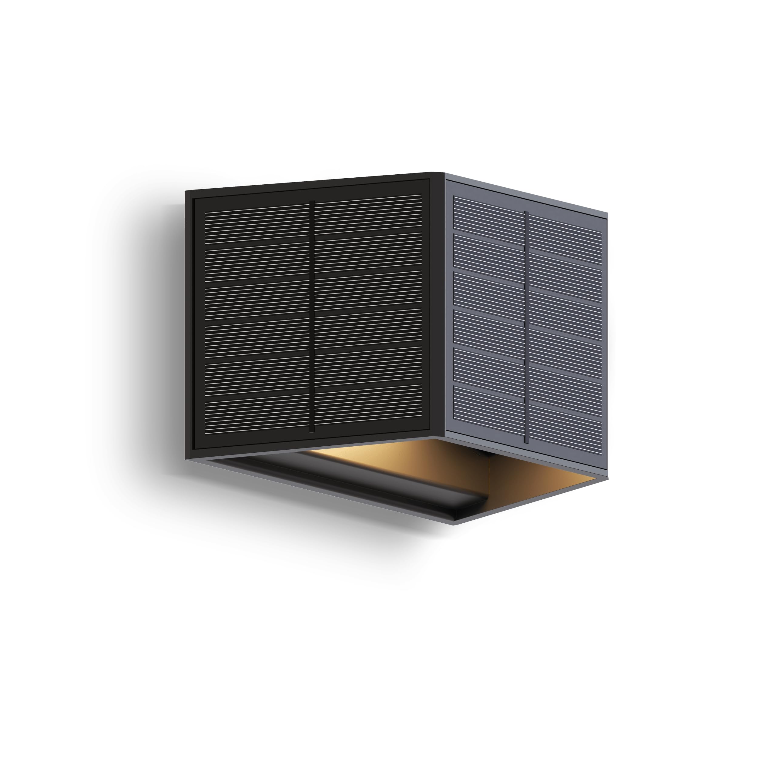 calex-caserta-solar-wandleuchte-up-down-warmwei-schwarz-wasserdicht image 1