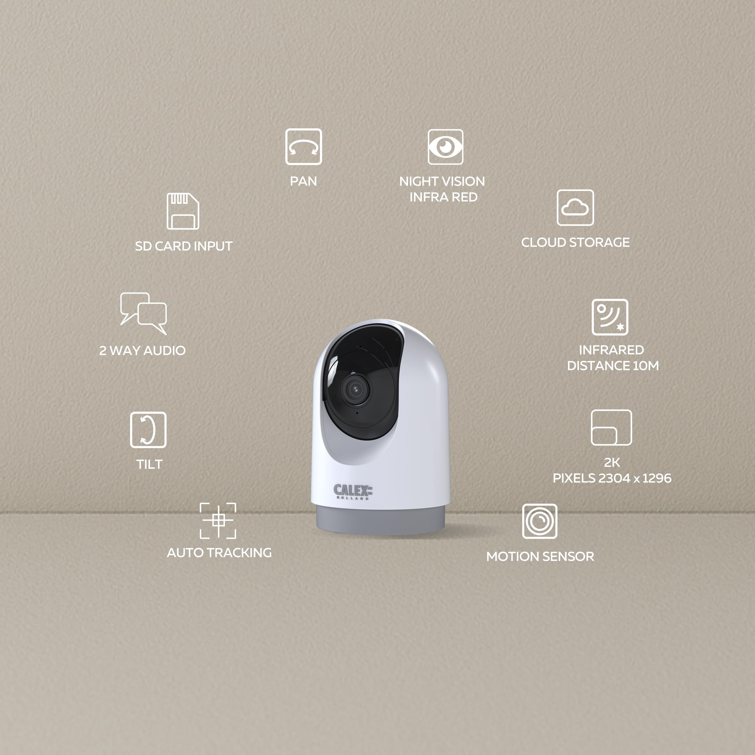 calex-smart-security-kamera-innen-2k-ptz-mit-tracking image 2