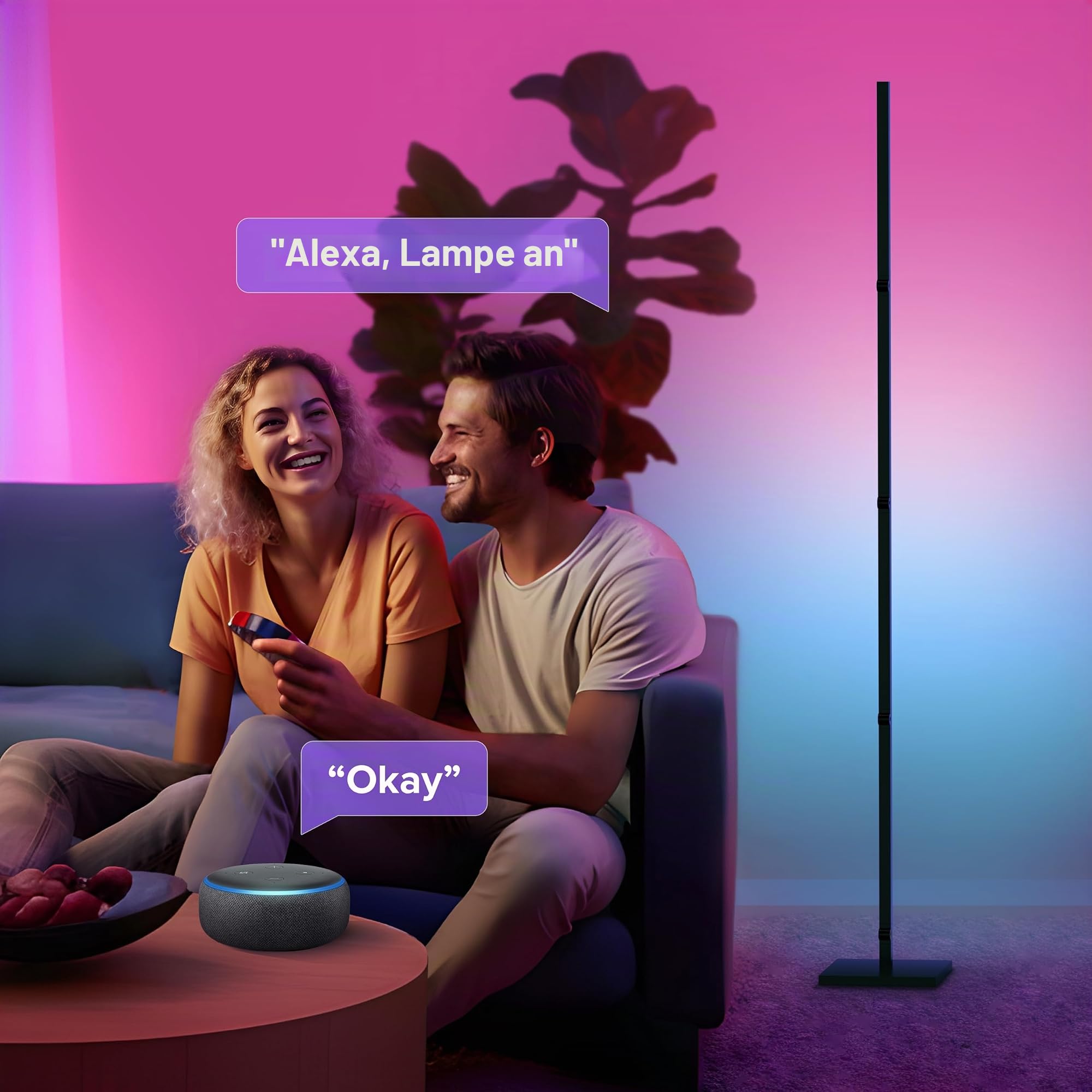 calex-smart-led-stehlampe-175cm-rgbic-musik-sync-schwarz image 7