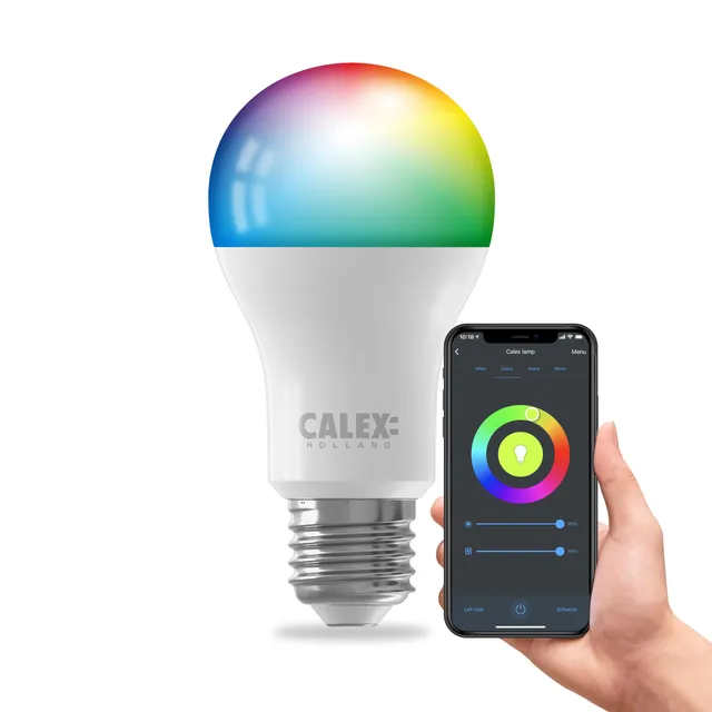 calex-smart-led-lampe-e27-a60-rgb-warmwei-wifi-dimmbar image 1