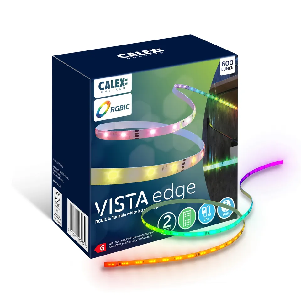calex-vista-led-streifen-5-m-rgbic-warmwei-mit-fernbedienung image 1
