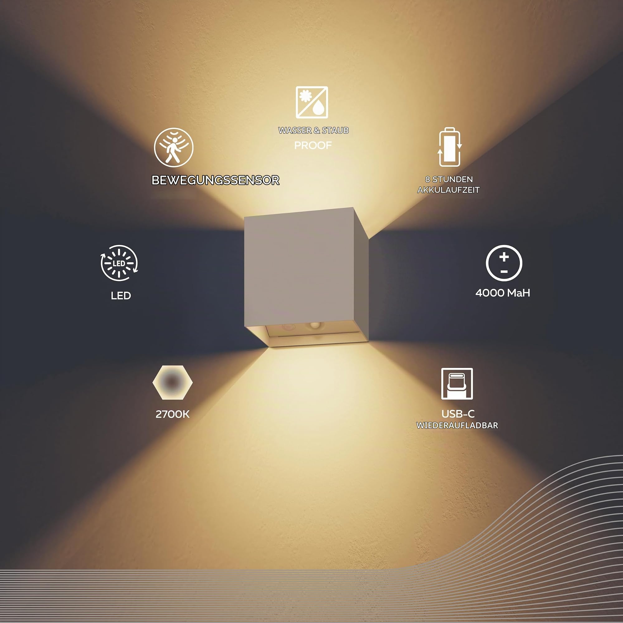 calex-volterra-led-wandleuchte-up-downlight-beige-akku image 2