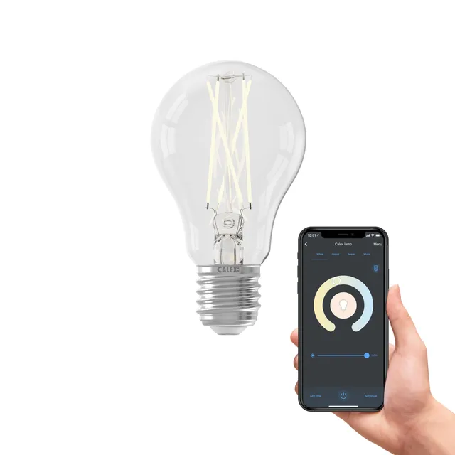 calex-smart-led-lampe-e27-7w-warmwei-wlan-dimmbar image 1