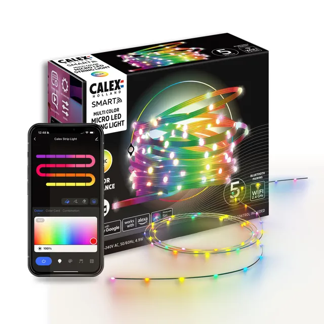 calex-smart-micro-led-streifen-5-m-rgbic-mit-fernbedienung image 1