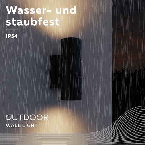 calex-smart-outdoor-wandleuchte-up-down-2x-gu10-schwarz image 8