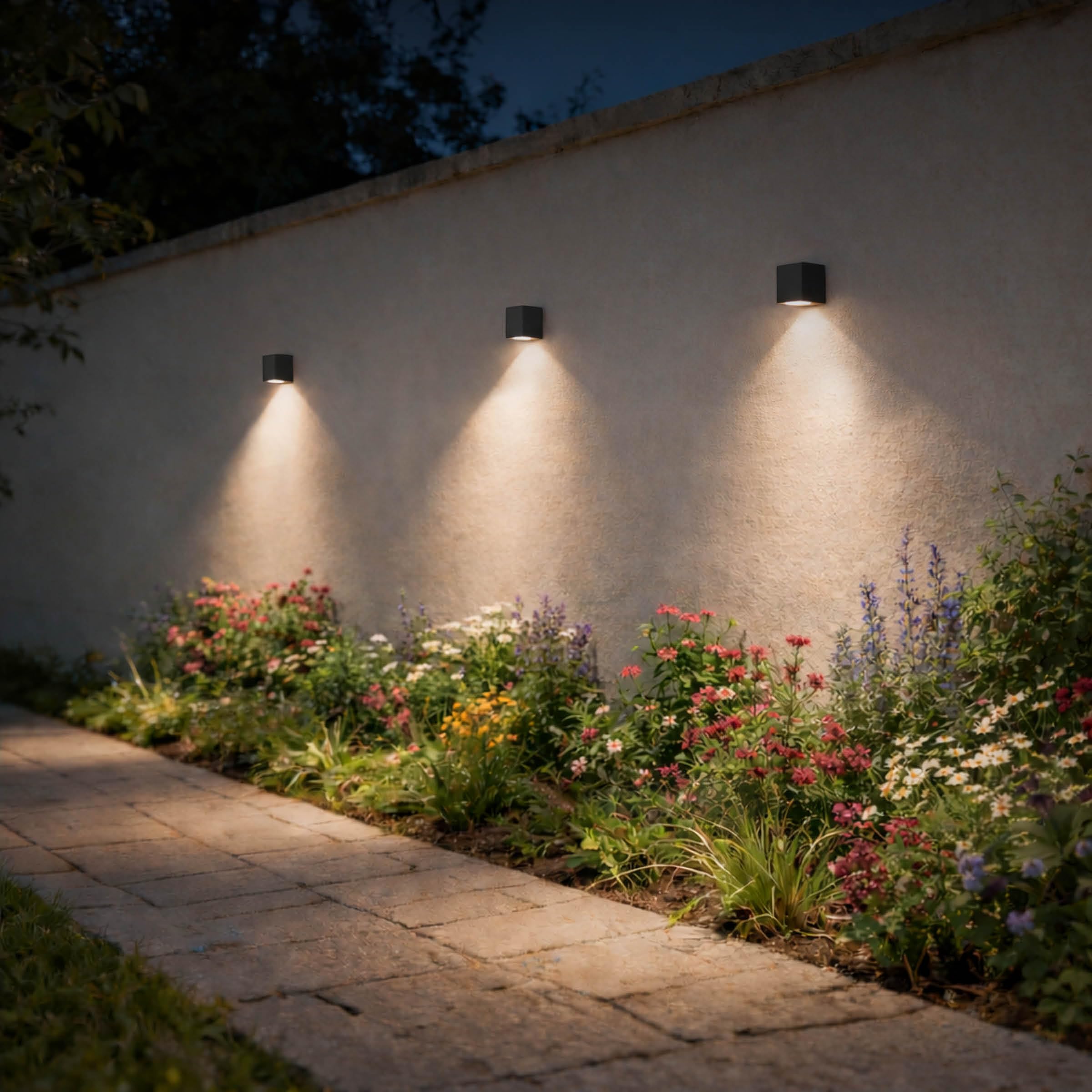 calex-smart-outdoor-led-wandleuchte-gu10-downlight-rgb-schwarz image 6