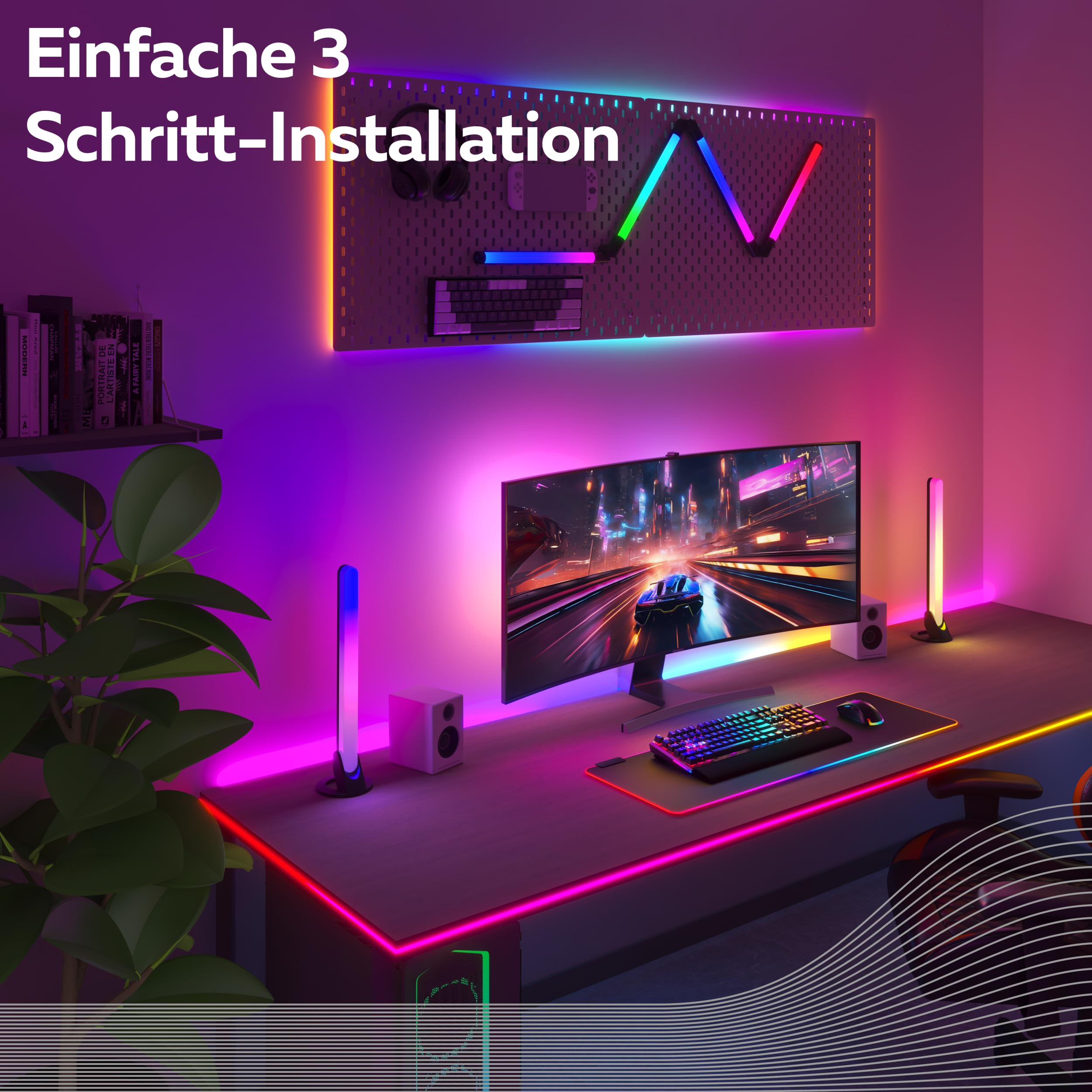calex-smart-led-strip-150-cm-rgbic-wlan-app-und-sprachsteuerung-selbstklebend image 6