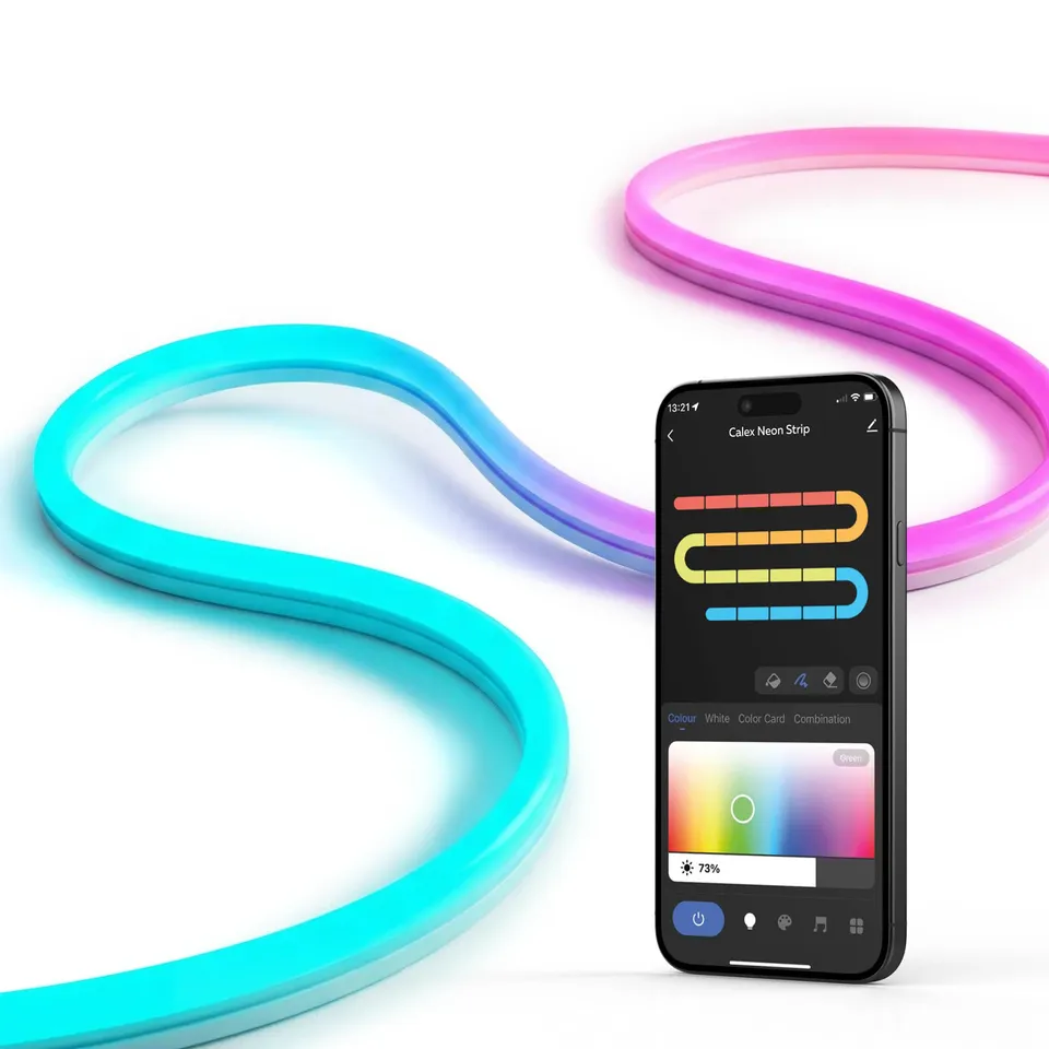 calex-neon-flex-led-strip-2m-rgbic-wlan-app-sprache image 1