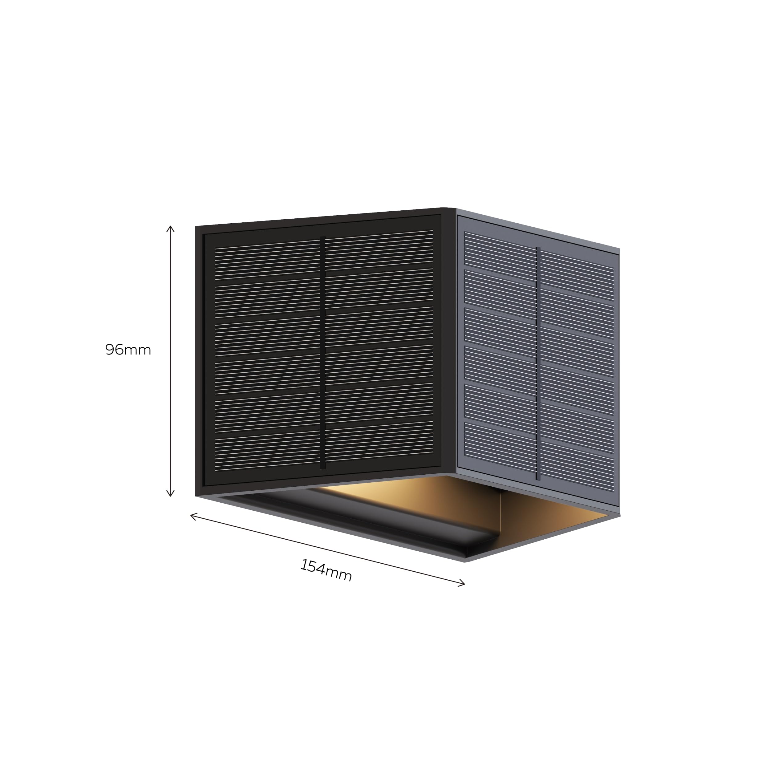 calex-caserta-solar-wandleuchte-up-down-warmwei-schwarz-4er-pack image 7