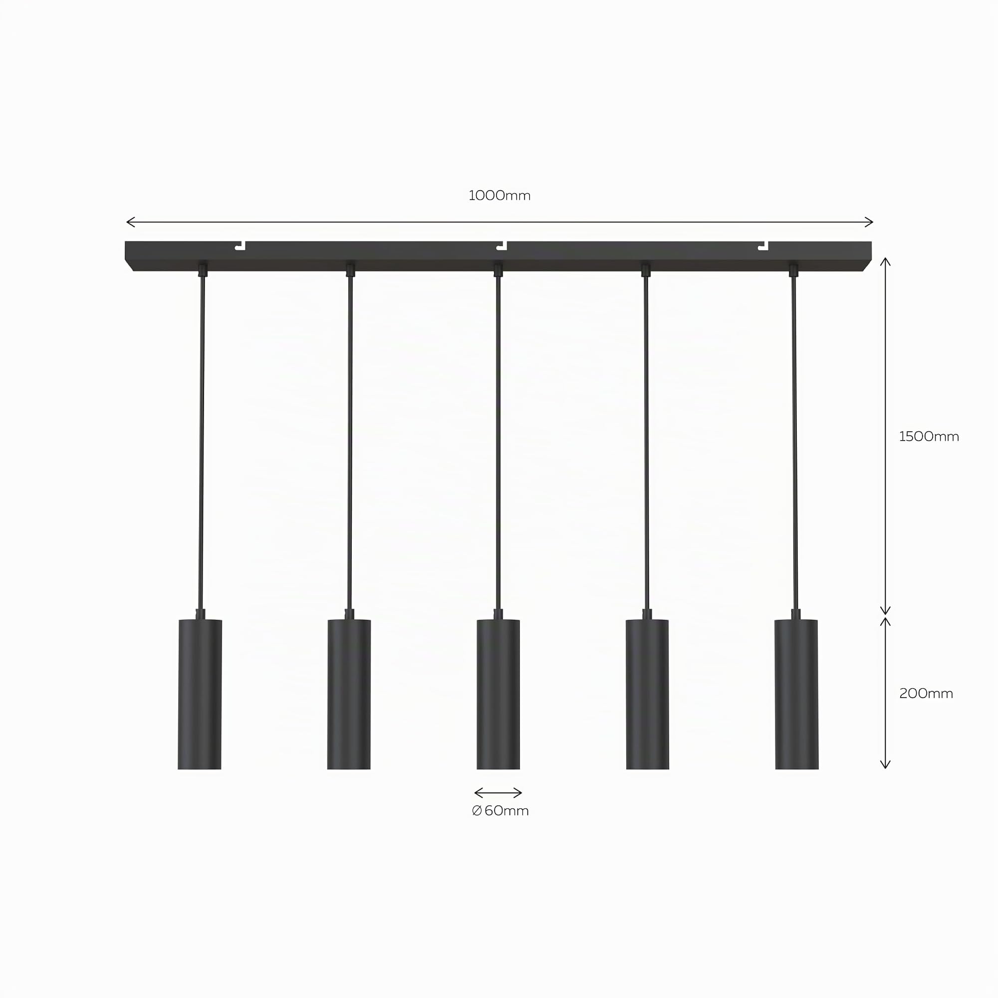 calex-pendelleuchte-gu10-5-flammig-aluminium-matt-schwarz-h-henverstellbar image 7