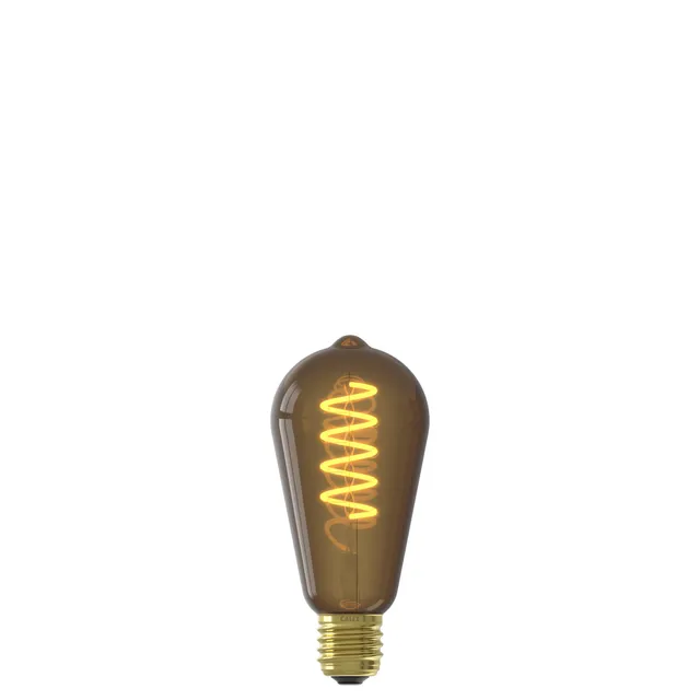 calex-led-lampe-e27-st64-spiralfilament-vintage-rustikal-dimmbar image 1