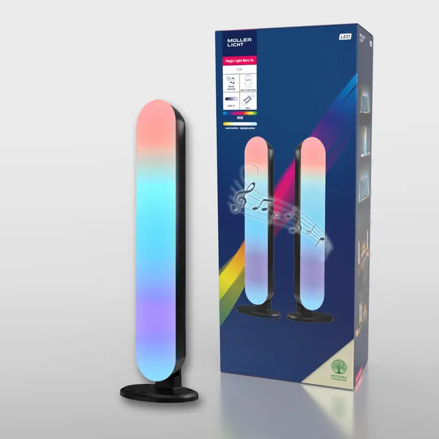 m-ller-licht-magic-light-bars-wlan-2er-set-rgb-tischleuchte image 1