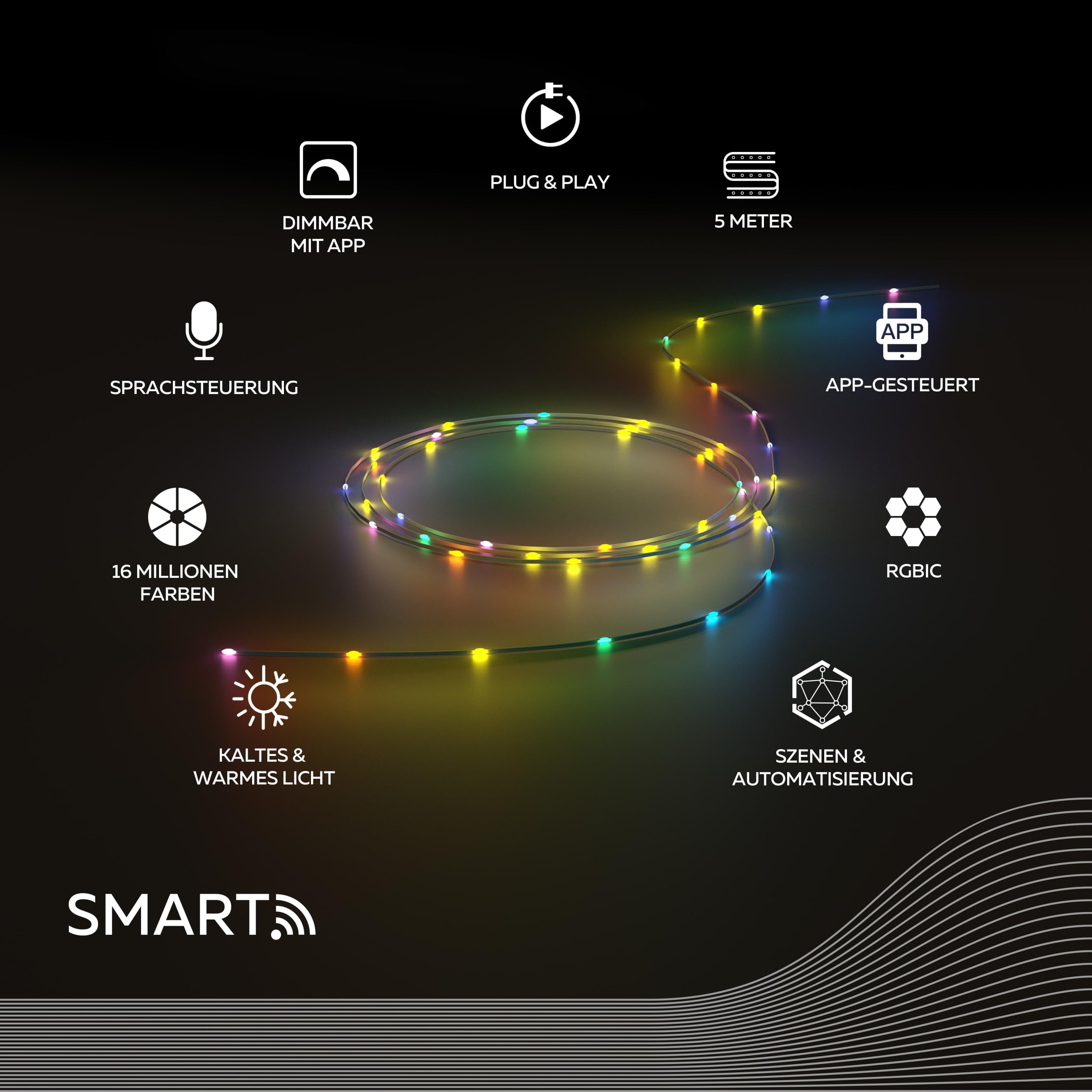 calex-smart-micro-led-streifen-5-m-rgbic-mit-fernbedienung image 2