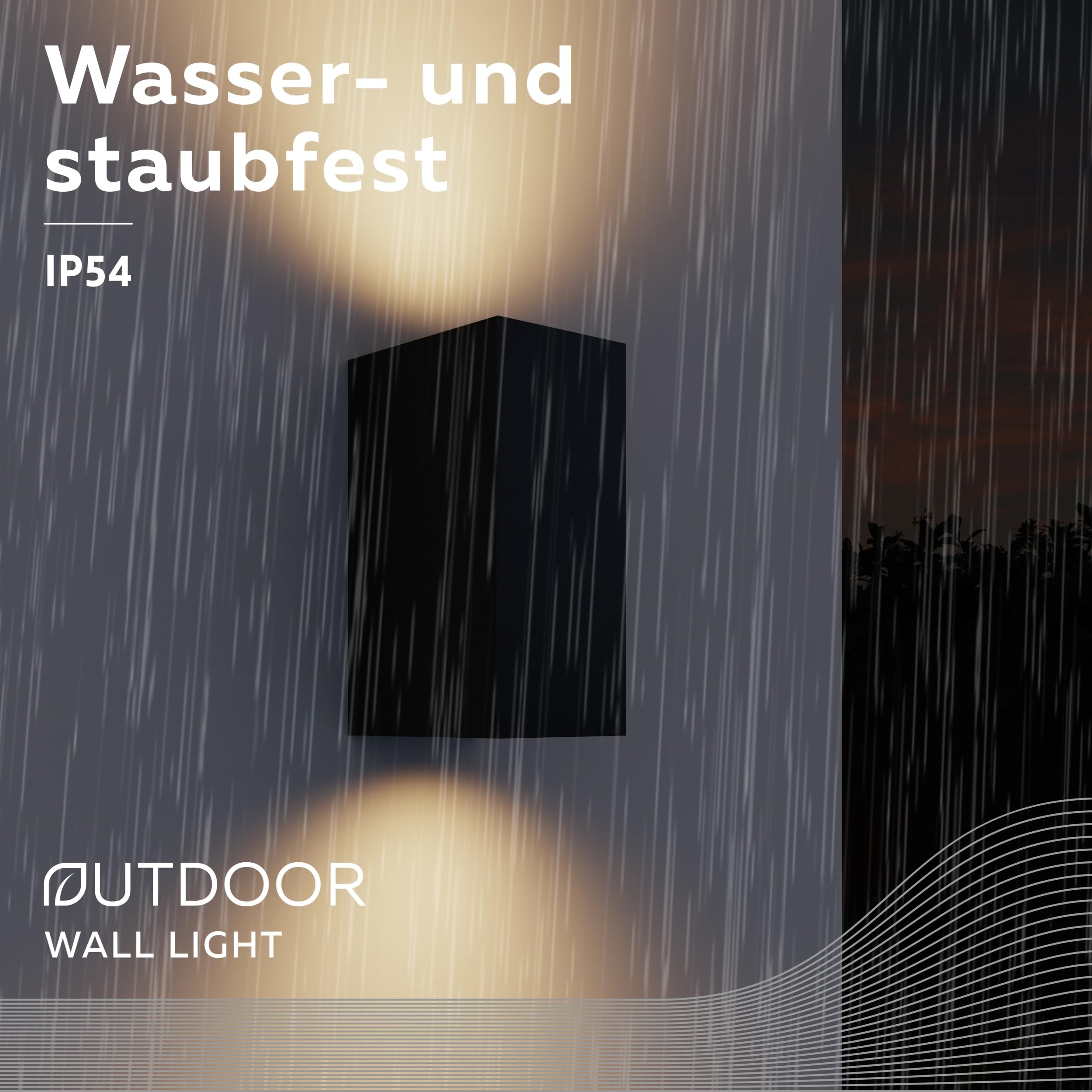 calex-smart-outdoor-led-wandleuchte-2xgu10-up-downlight-schwarz image 3
