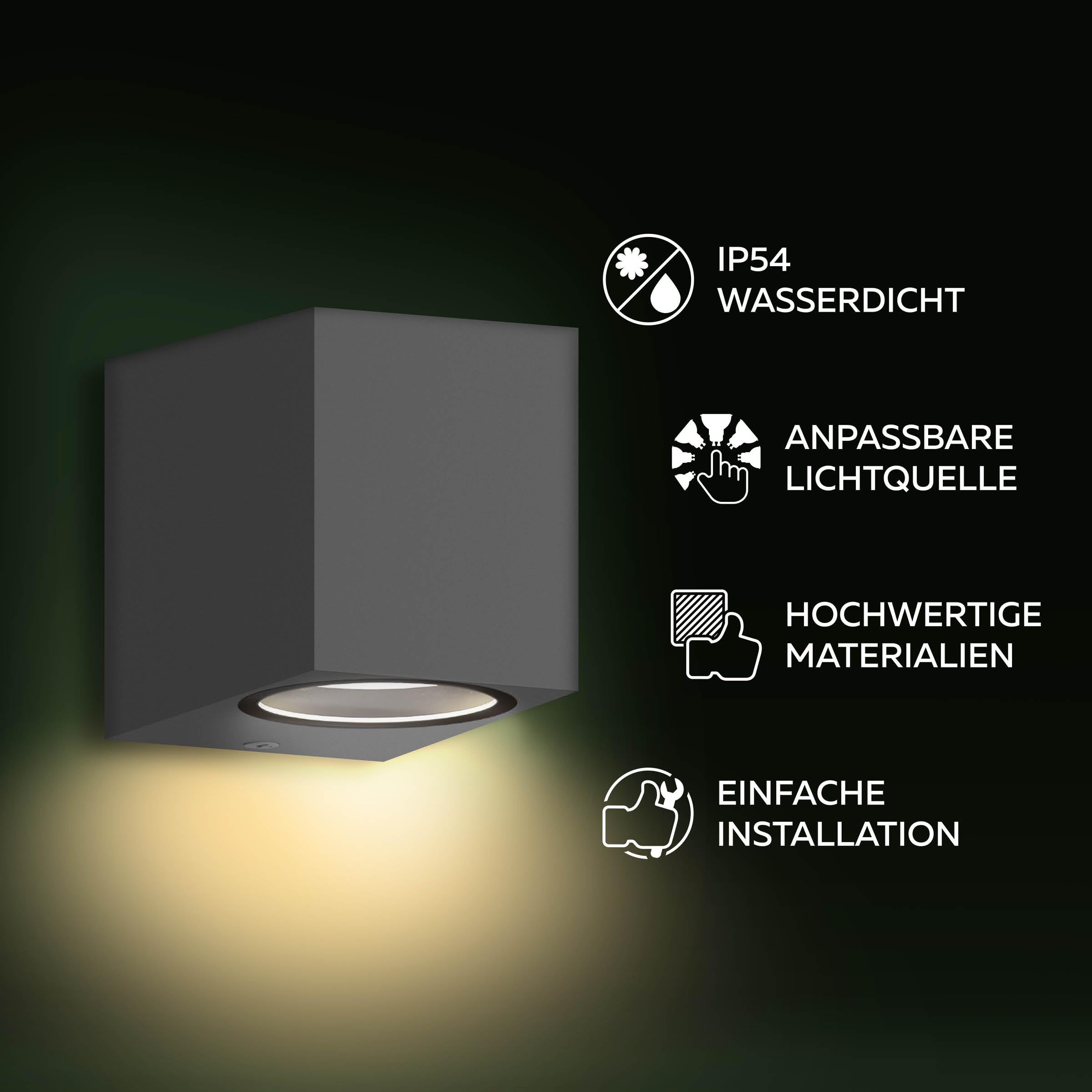 calex-sanremo-wandleuchte-gu10-downlight-anthrazit-ip54 image 2