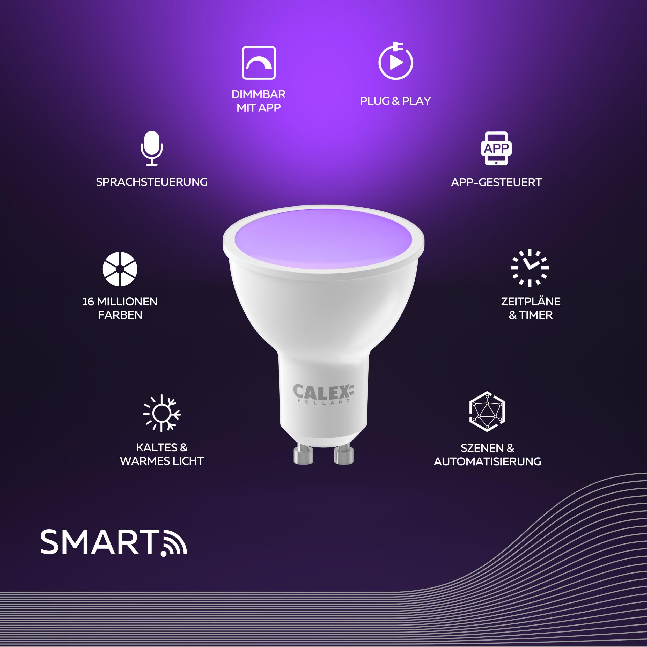 calex-smart-led-spot-gu10-par16-rgb-cct-5er-pack-wlan image 2