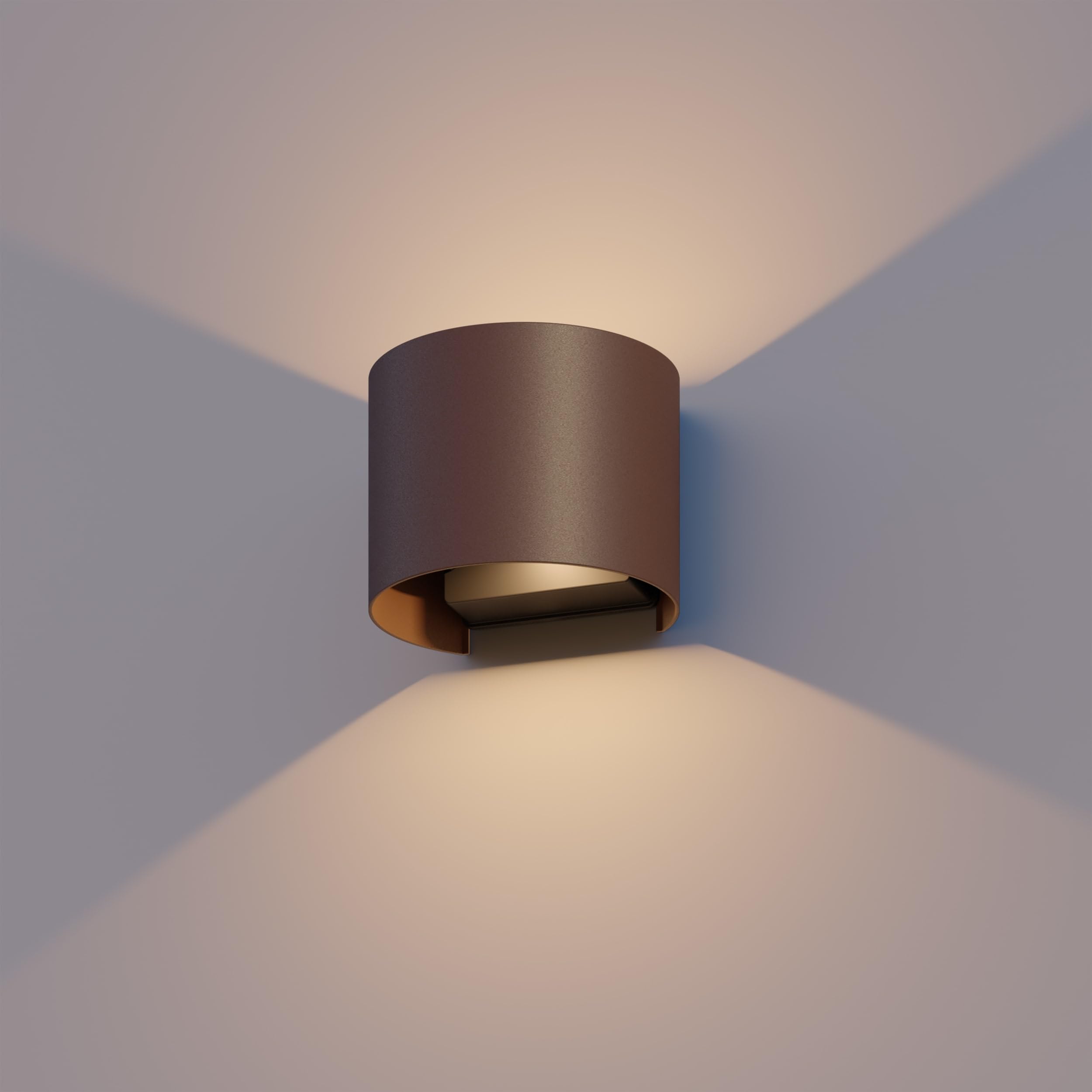 calex-verona-wandleuchte-up-down-rost-ip54-einstellbar image 1
