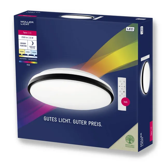 m-ller-licht-taro-rgb-led-deckenlampe-40cm-24w-2500lm-mit-fernbedienung image 1