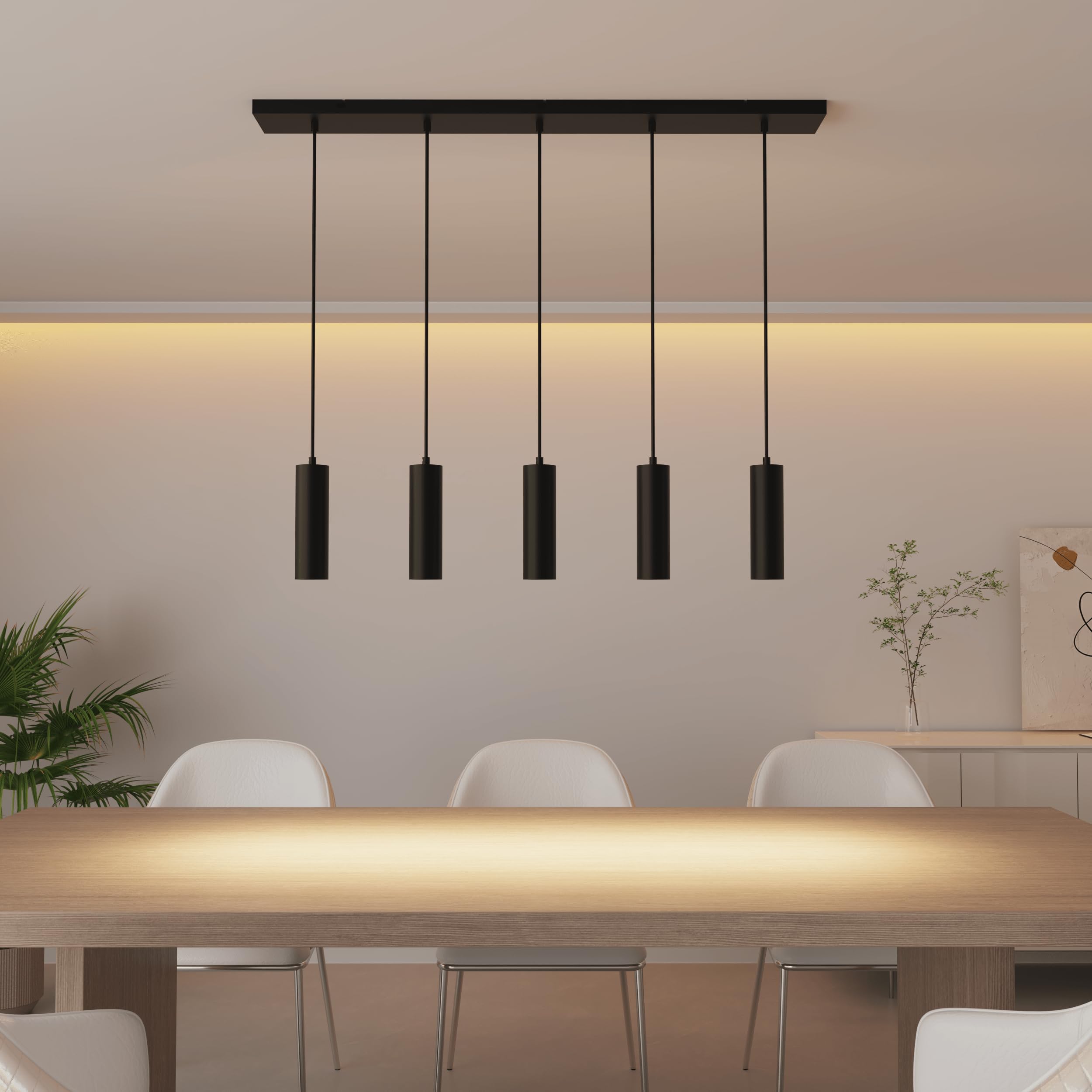 calex-pendelleuchte-gu10-5-flammig-aluminium-matt-schwarz-h-henverstellbar image 4