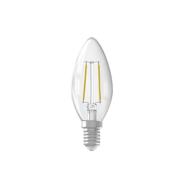 calex-b35-kerze-led-lampe-e14-filament-klar-2700k-warmwei-nicht-dimmbar image 1
