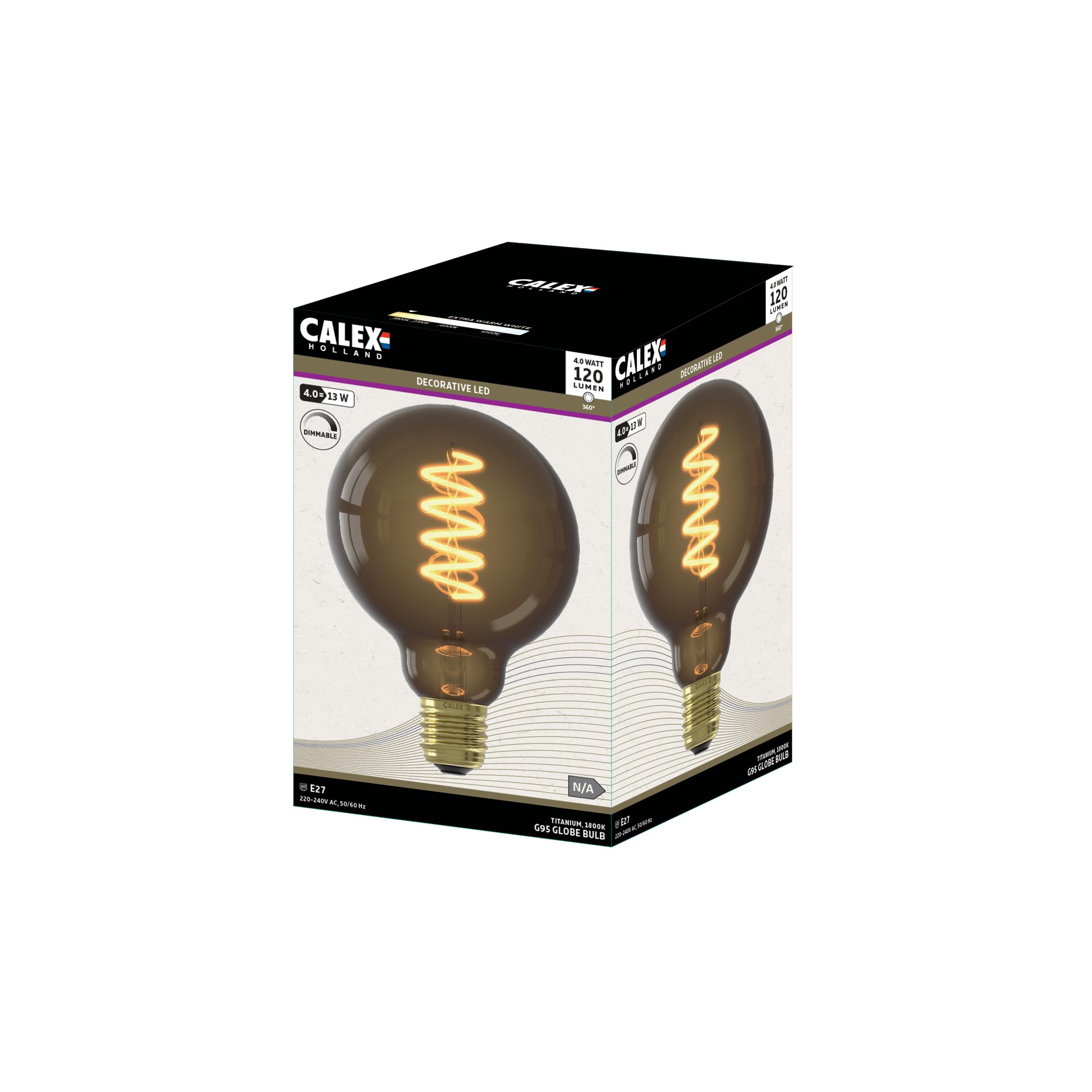 calex-g95-e27-led-lampe-spiral-filament-vintage-warmwei-dimmbar image 3
