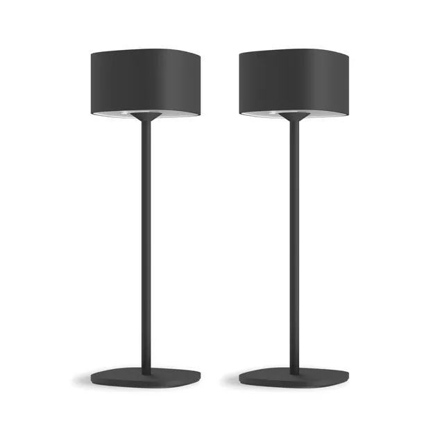 calex-serino-tischlampe-akku-kabellos-dimmbar-schwarz-2er-pack image 1