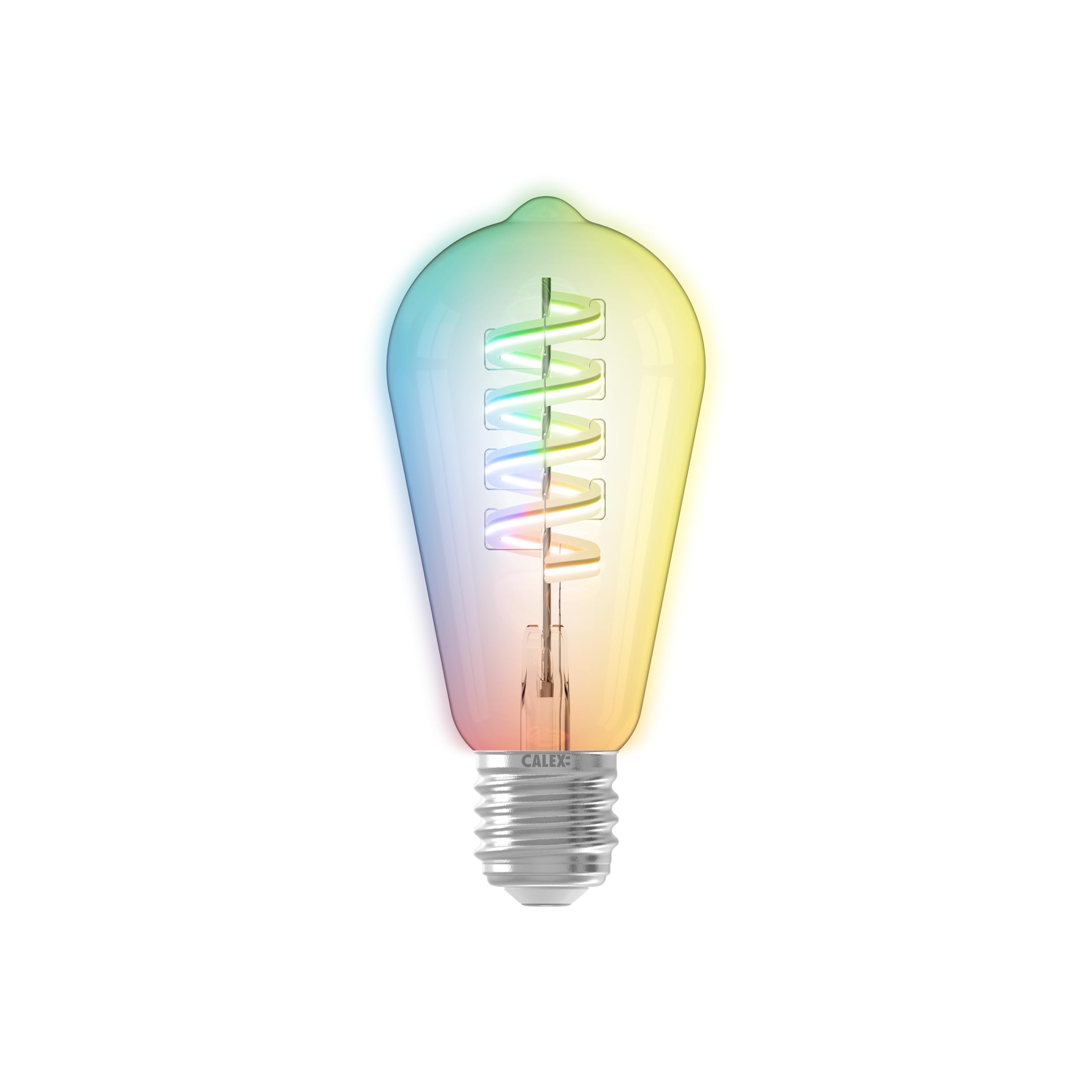 calex-smart-led-lampe-e27-st64-edison-rgb-cct-dimmbar image 1