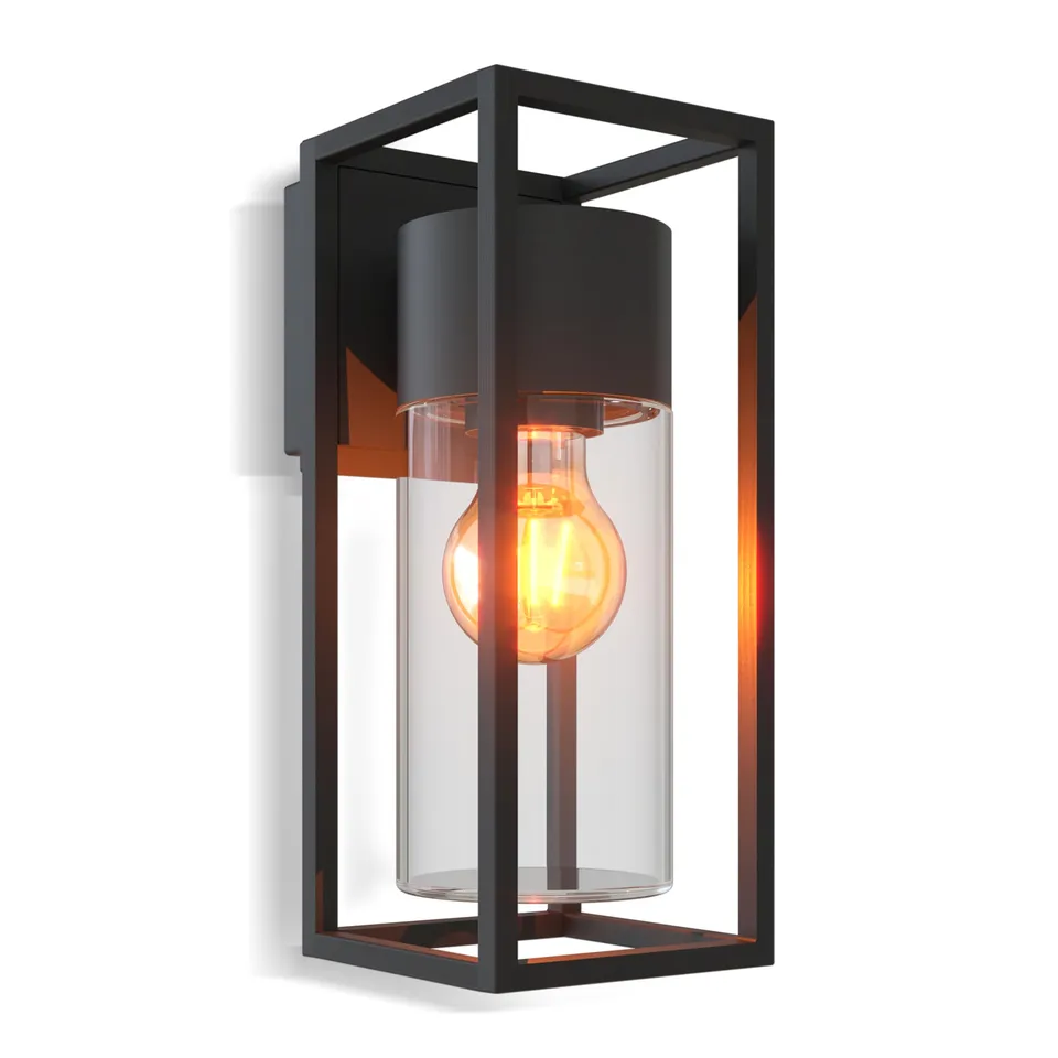 calex-genoa-wandleuchte-au-en-e27-ip44-schwarz-inkl-leuchtmittel image 1
