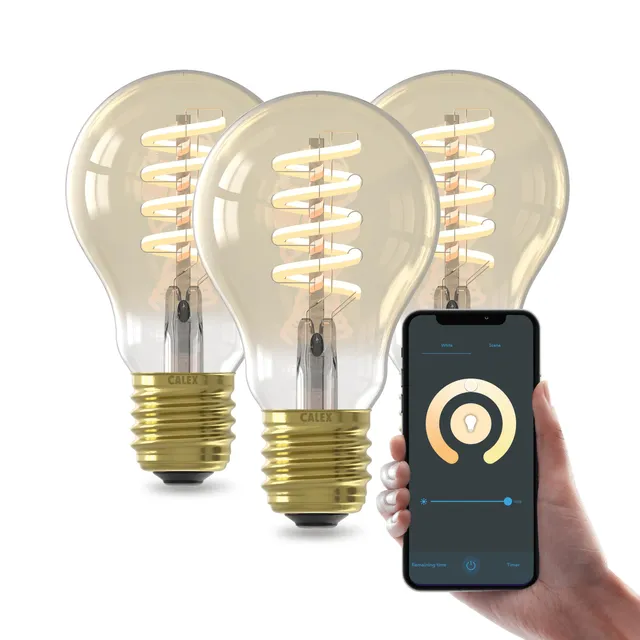calex-smart-led-e27-a60-gold-filament-cct-dimmbar-3er-pack image 1