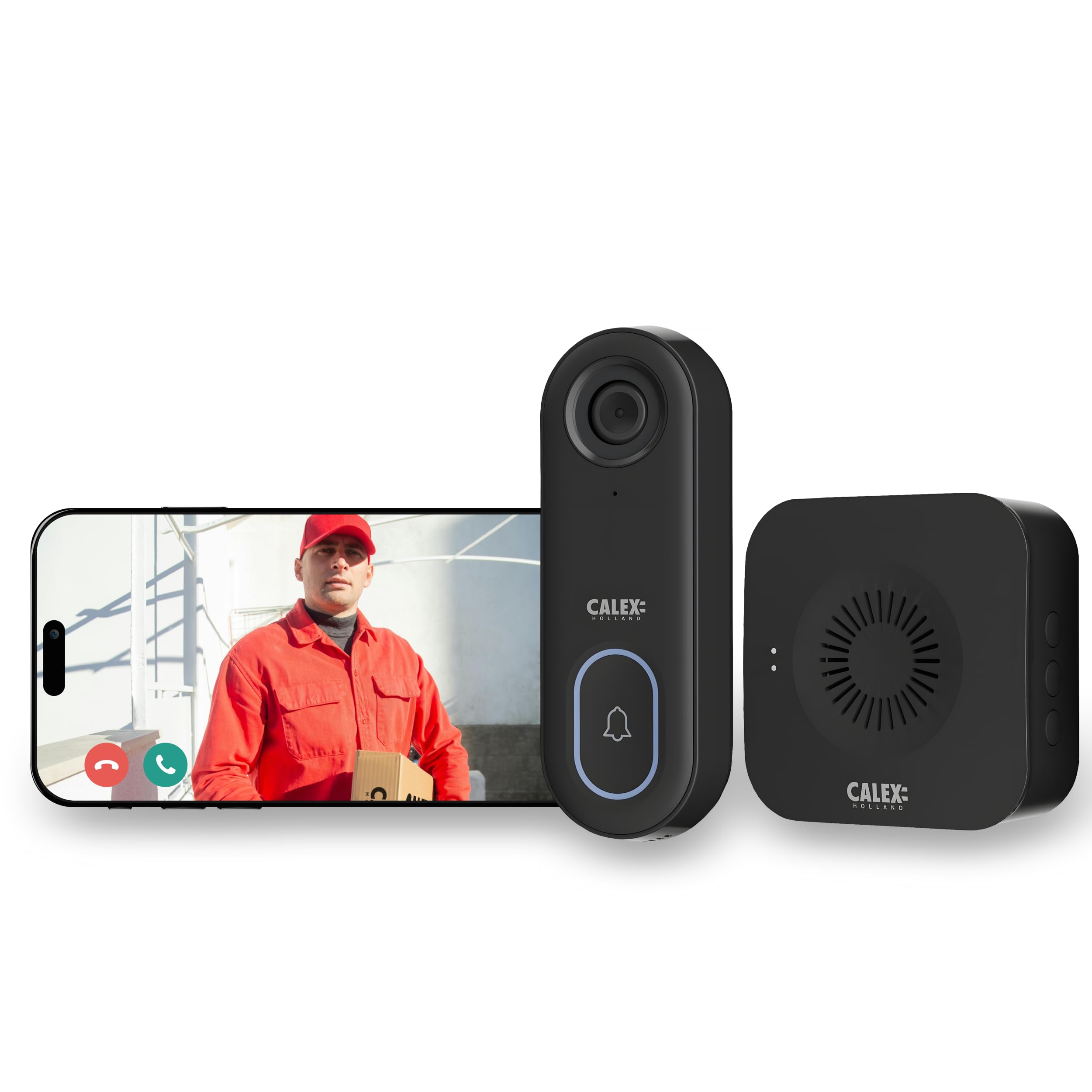 calex-smart-security-video-t-rklingel-full-hd-mit-chime-schwarz image 1