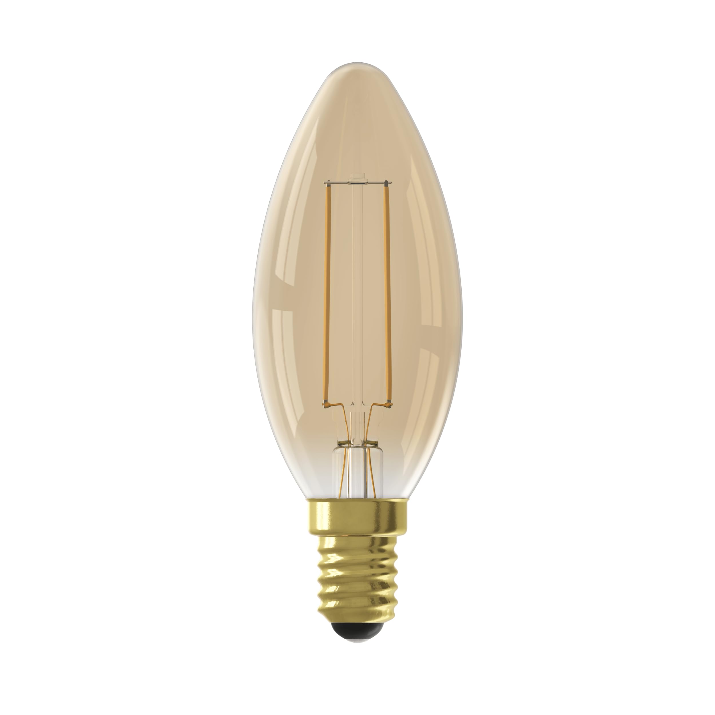calex-led-lampe-e14-b35-kerze-filament-gold-2100k image 2