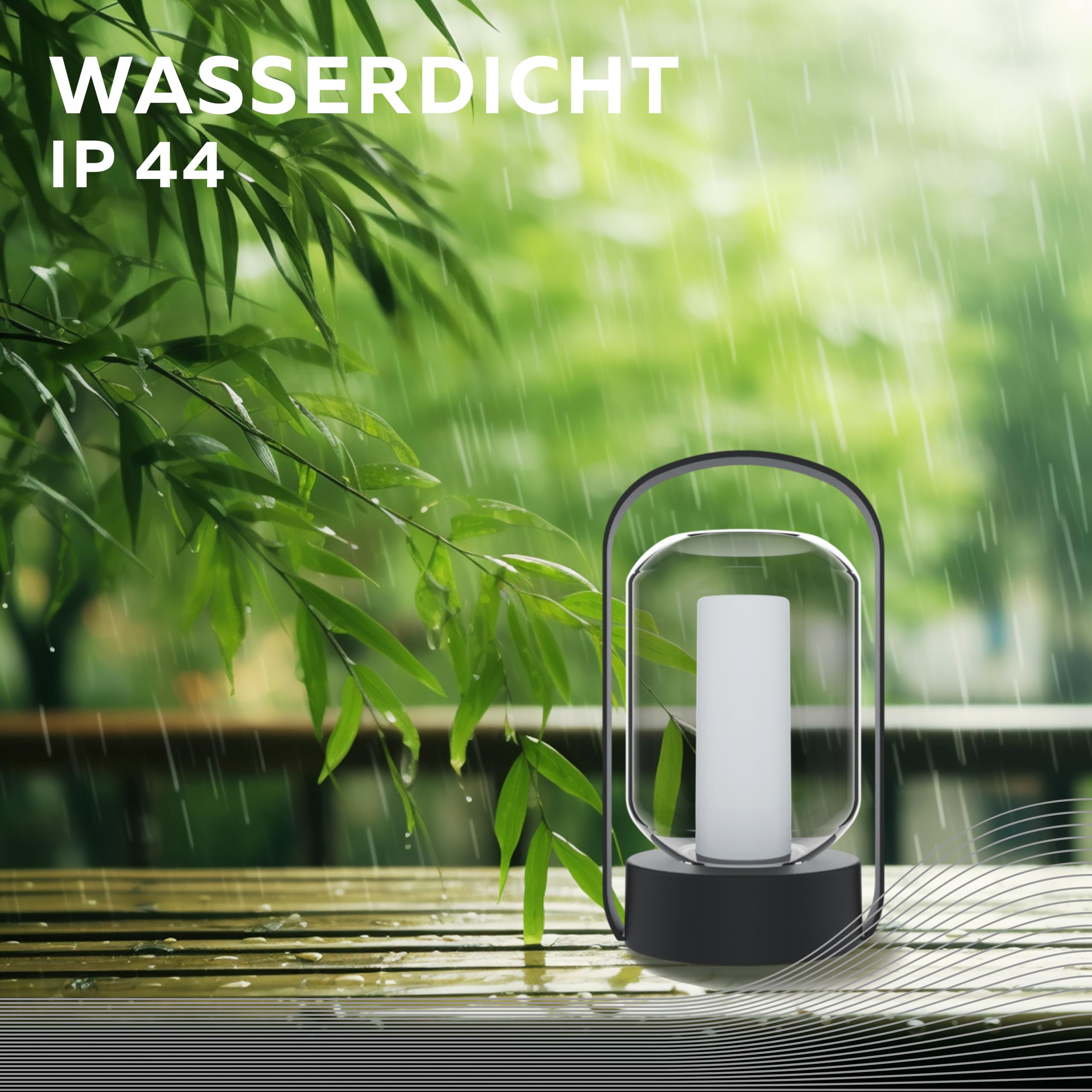 calex-como-tischleuchte-2er-set-laterne-flammeneffekt-akku-ip44-schwarz image 3