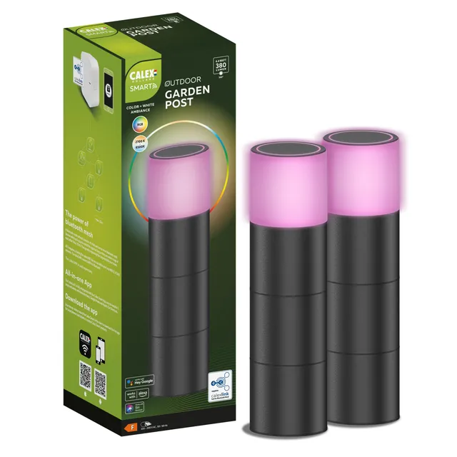 calex-smart-outdoor-led-sockelleuchte-rgb-cct-wlan-dimmbar-2er-pack image 1