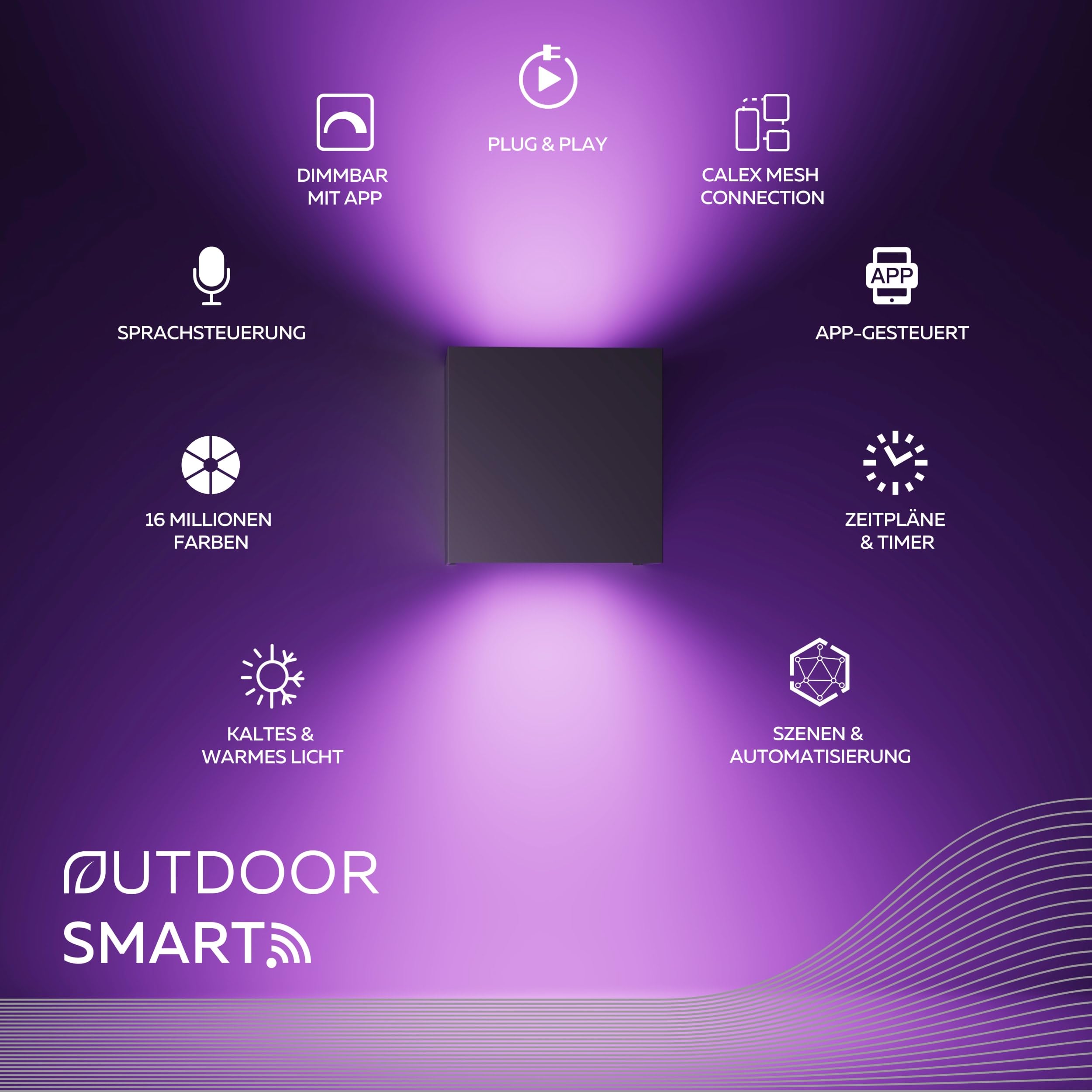 calex-smart-outdoor-led-wandleuchte-up-down-rgb-schwarz image 2