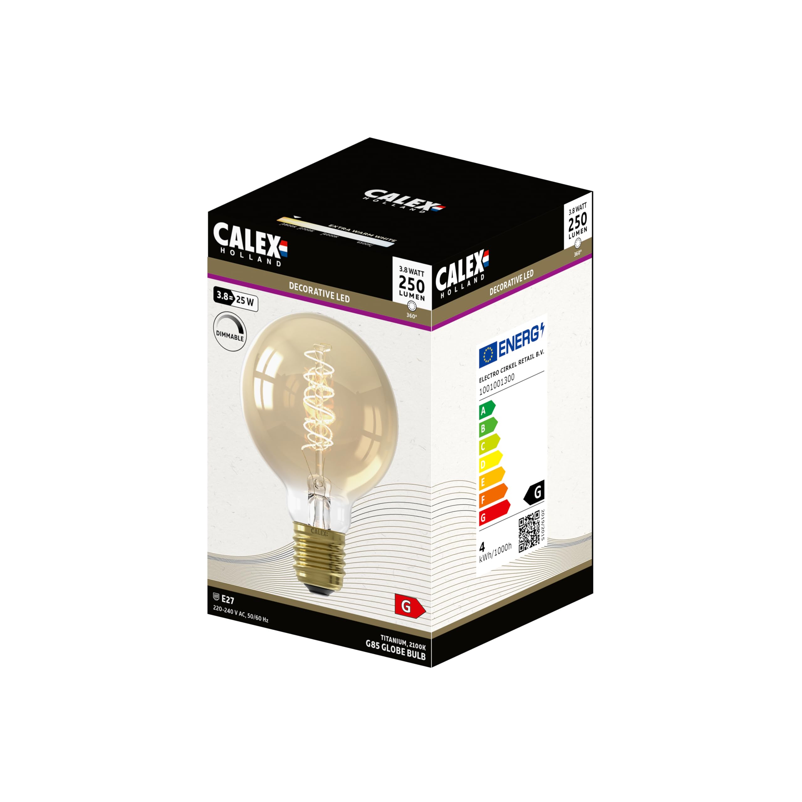 calex-spiral-filament-led-gl-hbirne-e27-g80-globe-gold-3er-set-dimmbar image 2