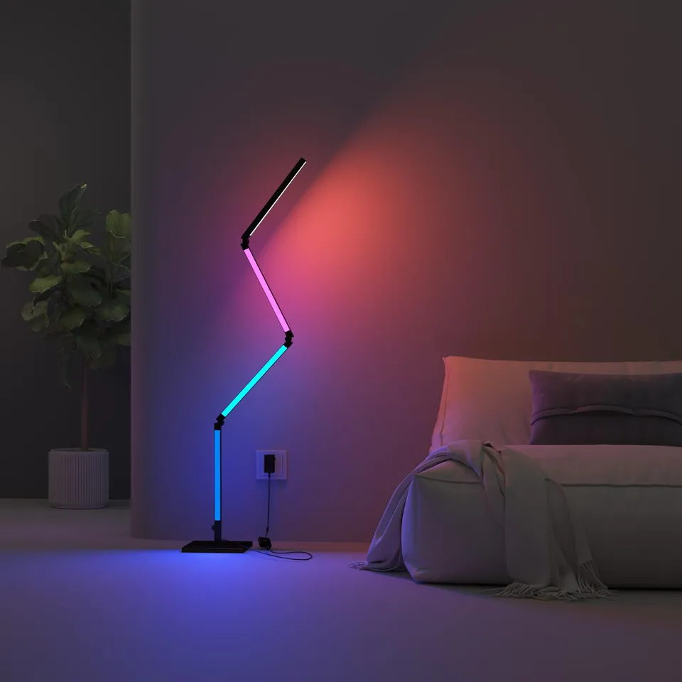 calex-smart-led-stehlampe-175cm-rgbic-musik-sync-schwarz image 1