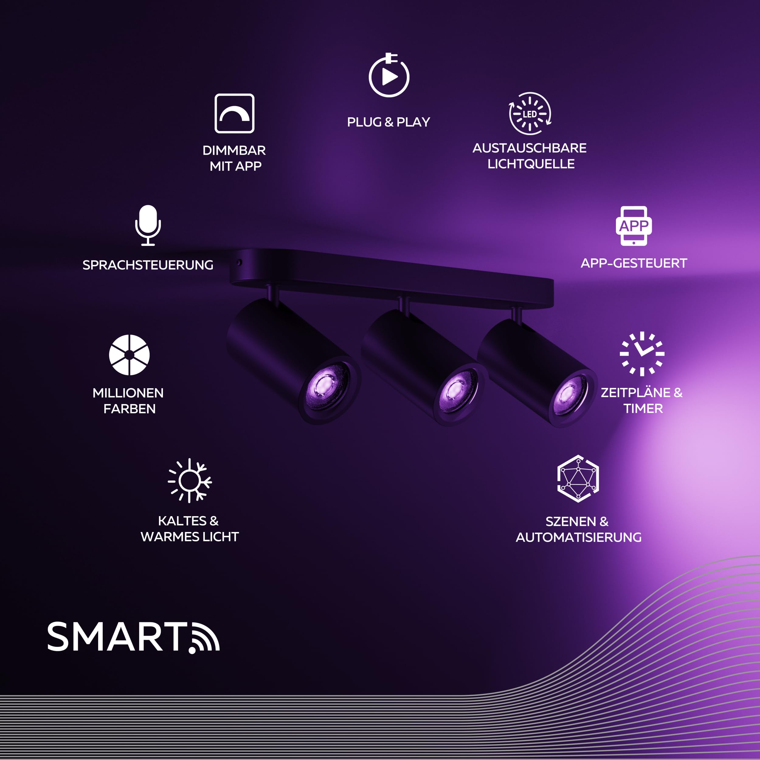 calex-smart-led-deckenstrahler-3-flammig-oval-schwenkbar-schwarz image 2