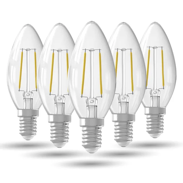 calex-b35-led-kerze-e14-klar-filament-2700k-5er-set image 1