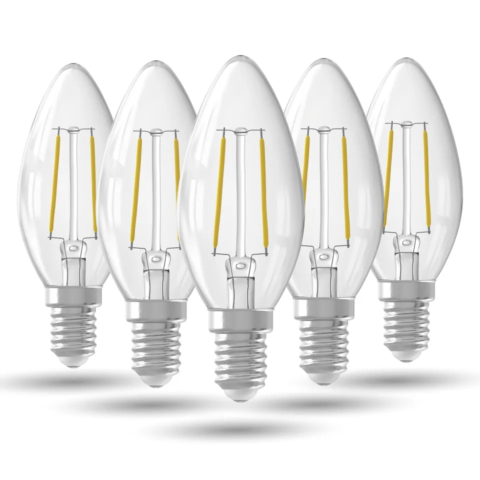calex-b35-led-kerze-e14-klar-filament-2700k-5er-set image 1