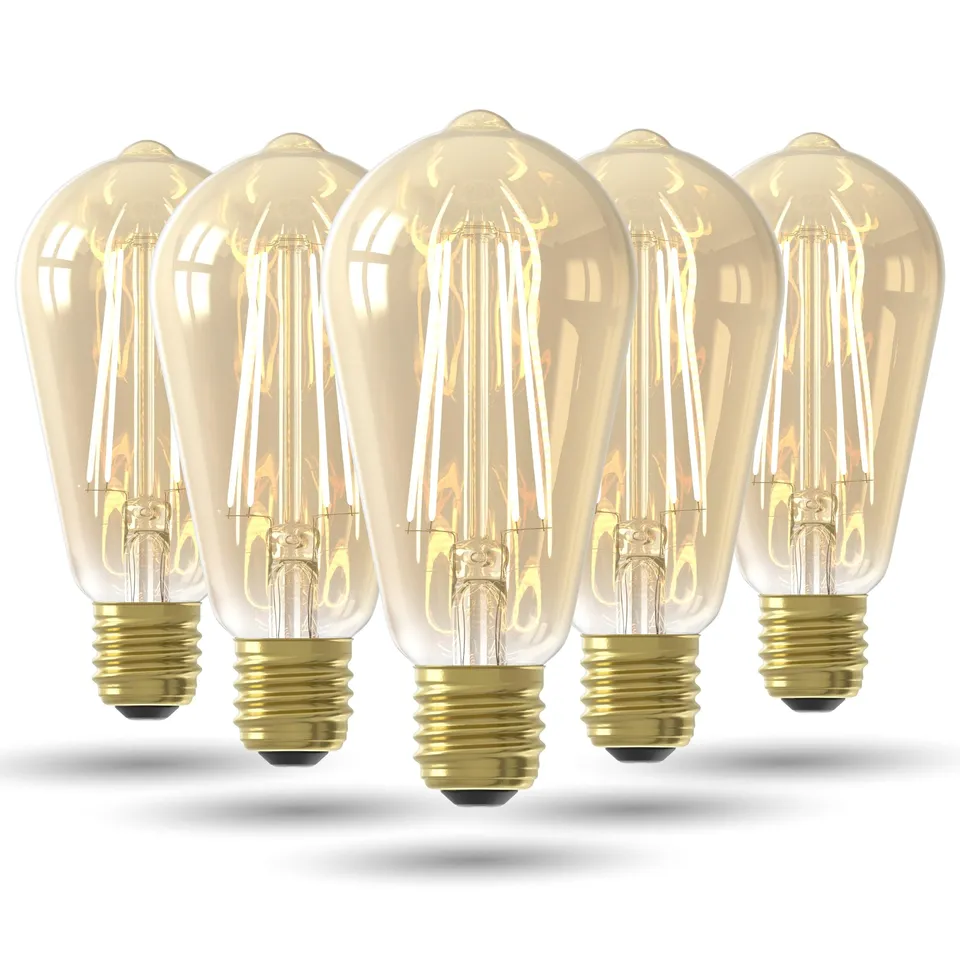 calex-st64-led-lampe-e27-gold-filament-2100k-5er-pack image 1